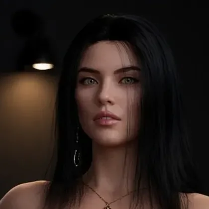 Close-up of Sofie's face in To Survive: Femdom Date